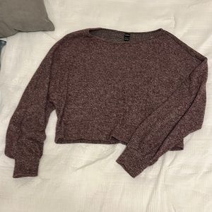 Soft, Knitted Purple Sweater